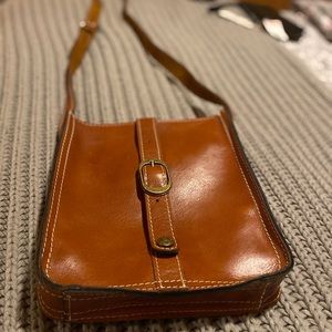Patricia Nash brown leather crossbody